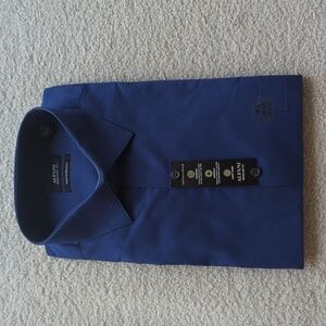 NWT - Alfani Regular Fit Performance Dress Shirt French Blue 16.5
